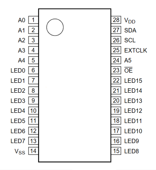 PCA9685 Pinout